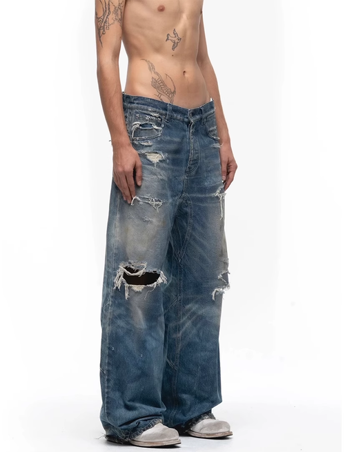 No Faith Studios Ripped Jeans