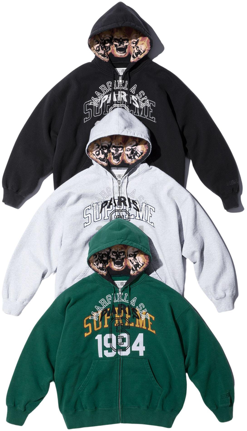 Supreme x MM6 Zipup Hoodie